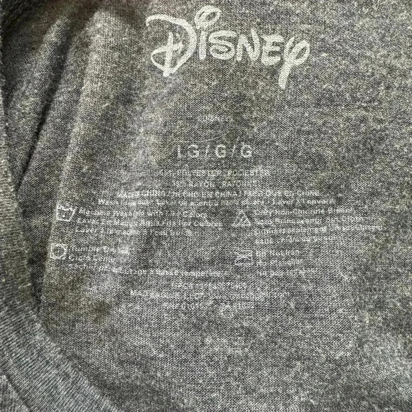 Disney Mickey & Friends Women's Large Gray Graphic Print T-Shirt - Picture 3 of 4